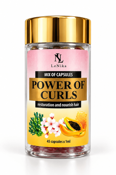 Miks kapsuł &bdquo;Siła lok&oacute;w&rdquo; do regeneracji i odżywiania włos&oacute;w LeNika Mix of Capsules Restoration and Nourish Hair &bdquo;Power Of Curls&rdquo; 45&times;1
