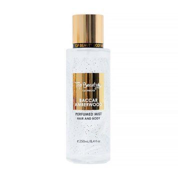 Perfumowany mist do włos&oacute;w i ciała TOP BEAUTY Perfumed Mist Hair & Body Baccar Amberwood