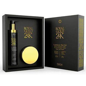 Royal Gold 24K Zestaw do codziennej domowej pielęgnacji włos&oacute;w rozświetlonych 2 produkty 2 x 250ml