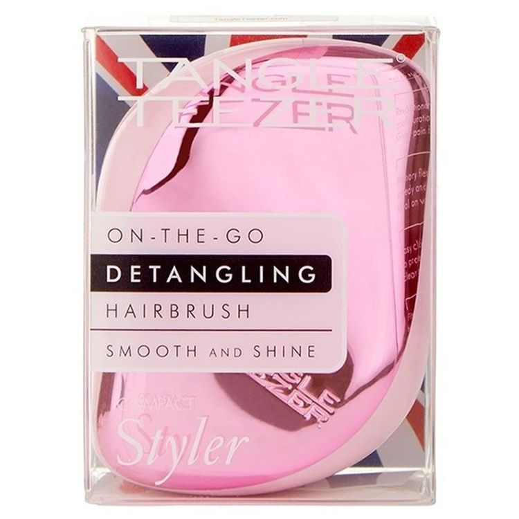 Tangle Teezer. Grzebień Compact Styler Baby Doll R&oacute;żowy Chrom