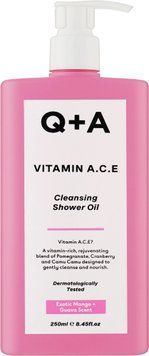 Wzbogacony witaminami olejek pod prysznic Q+A Vitamin A.C.E Cleansing Shower Oil