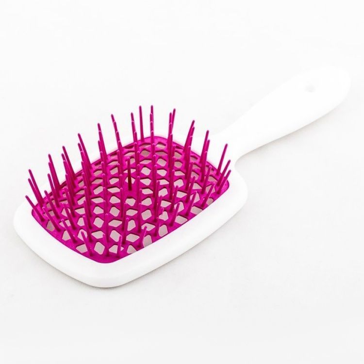 Janeke SUPERBRUSH-small WHITE/FUCHSIA. Grzebień. арт 56SP234 FUX