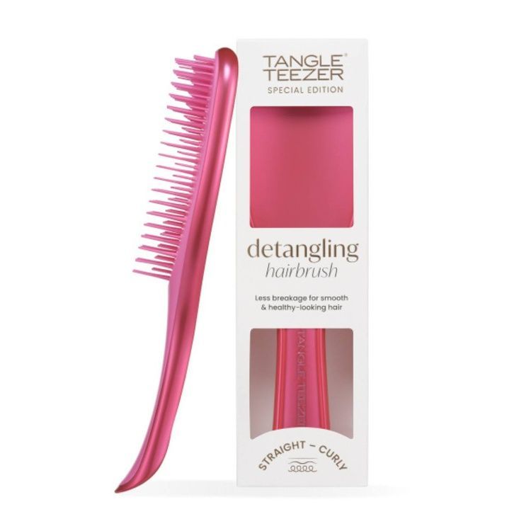 Szczotka do włos&oacute;w Tangle Teezer. The Wet Detangler Chrome Afterparty Pink TT8374