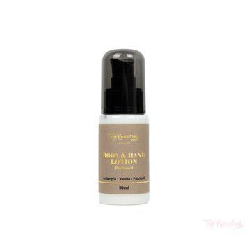 Perfumowany balsam do rąk i ciała TOP BEAUTY Body & Hand Lotion Perfumed Ambergris, Vanilla, Patchouli 50 ml