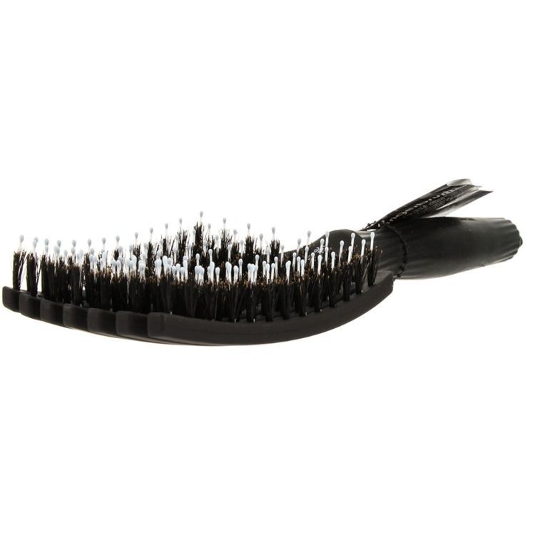 Olivia Garden Pędzel do masażu z naturalnym włosiem Finger Brush Combo Duży, czarny, art. OGBFBC3L