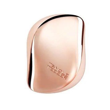 Tangle Teezer. Grzebień do włos&oacute;w Compact Styler Baby Peach Chrome Brush