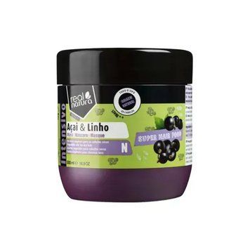 Maska do regeneracji nadania blasku i gładkości włosom Real Natura Acai & Len Mask