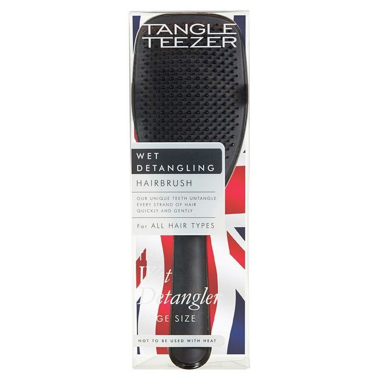 Tangle Teezer. Szczotka do włos&oacute;w The Large Wet Detangler Black Gloss