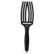 Olivia Garden Pędzel do masażu z naturalnym włosiem Finger Brush Combo Medium, czarny, art. OGBFBC2M