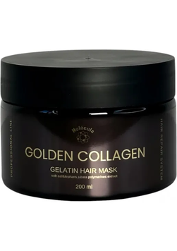 Maska żelatynowa do odbudowy włos&oacute;w z ekstraktem ze złotego kawioru Molecula Golden Collagen Gelatin Hair Mask 200 ml
