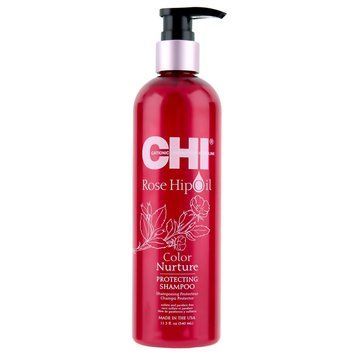 CHI Rose Нip Oil Protecting Shampoo Szampon ochronny do włos&oacute;w farbowanych, 340 ml