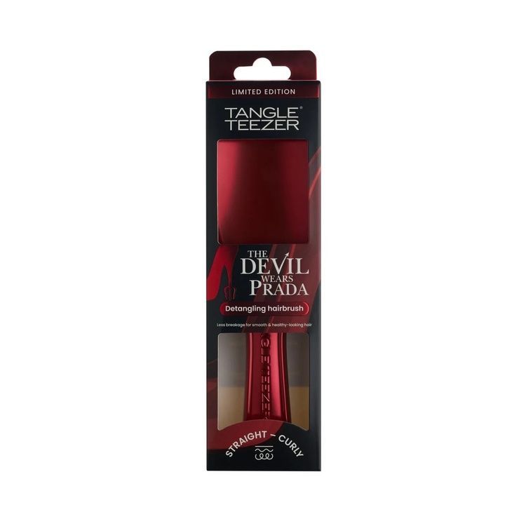 Szczotka do włos&oacute;w Tangle Teezer. The Wet Detangler Chrome The Devil Wears Prada TT0863