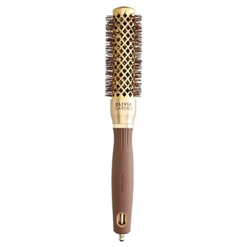 Olivia Garden Expert Blowout Shine Wavy Bristles Gold&Brown 25 mm