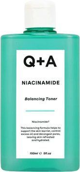 Nawilżający tonik do twarzy z niacynamidem Q+A Niacinamide Balancing Toner