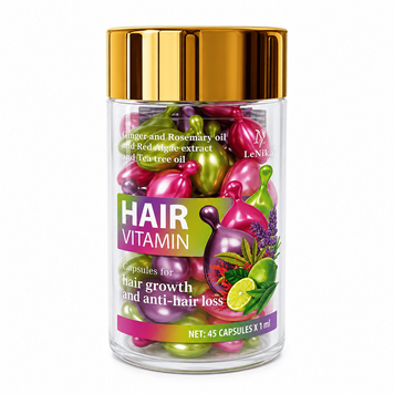 Miks kapsuł &bdquo;Rośnij i lśnij&rdquo; do wzrostu i przeciw wypadaniu włos&oacute;w LeNika Mix of Capsules For Hair Growth and Anti-hair Loss &bdquo;Grow & Glow&rdquo; 45&times;1